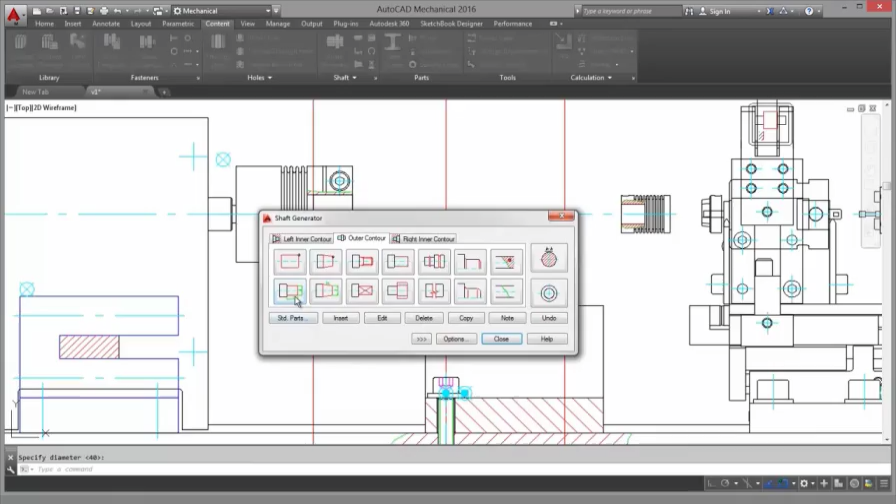 AutoCAD Mechanical - Thư viện thành phần tiêu chuẩn