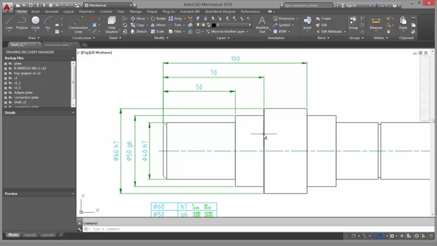 AutoCAD Mechanical - Trình biên tập kích thước