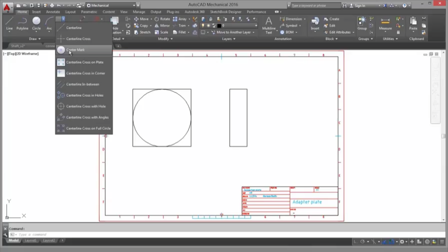 AutoCAD Mechanical - Thanh công cụ vẽ mở rộng
