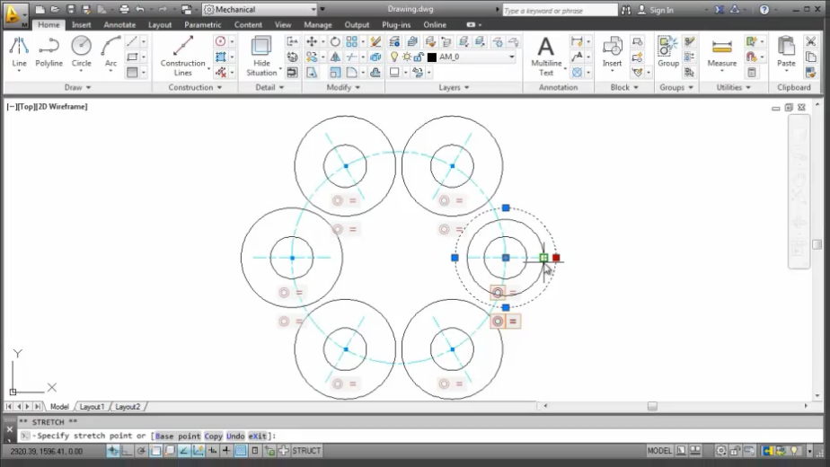 AutoCAD Mechanical - Tích hợp hạn chế hình học