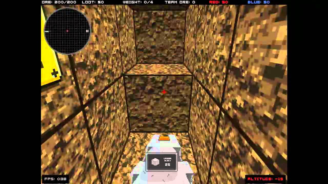 Infiniminer gameplay