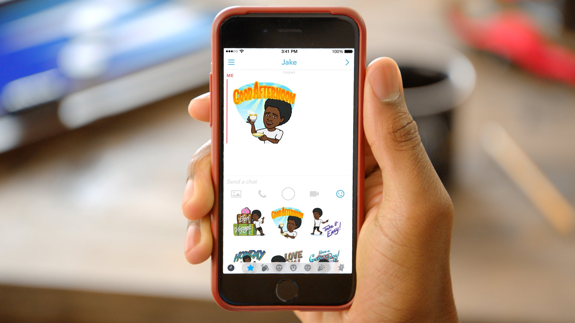 Bitmoji on Snapchat!