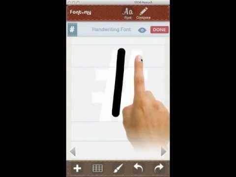 How to Turn Your Handwriting into a Font - instaFontMaker App for Android