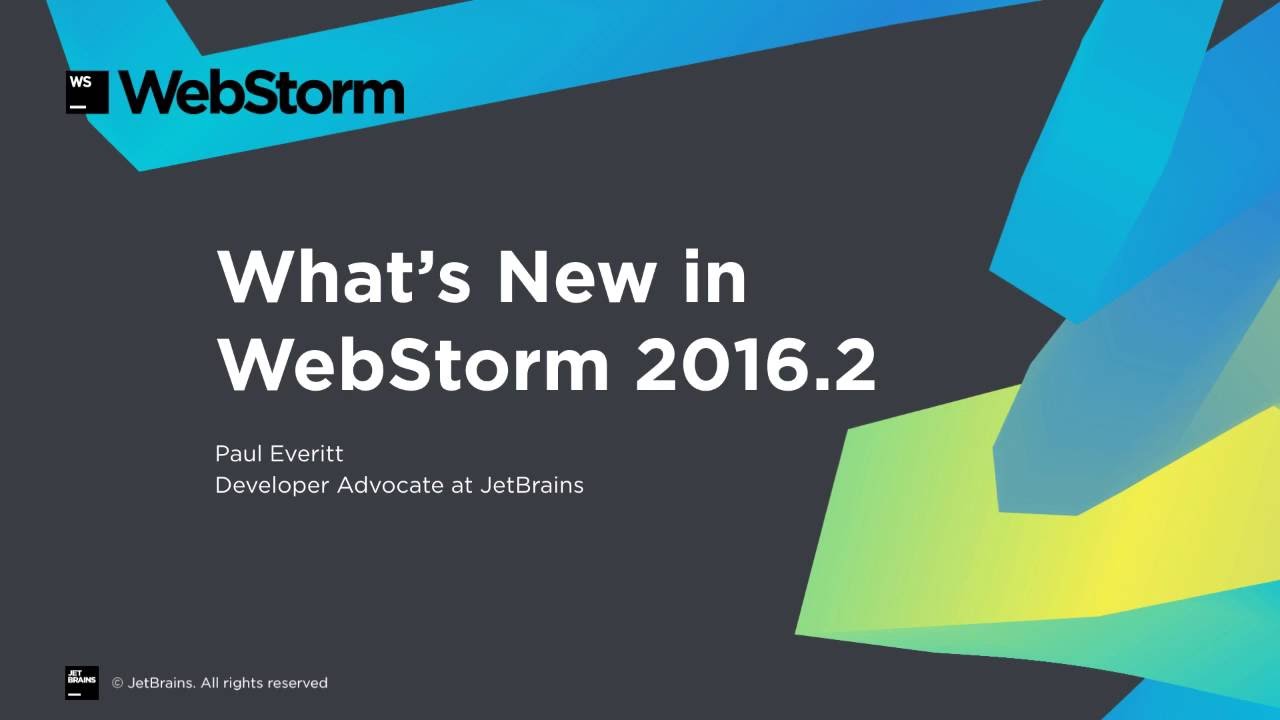 WebStorm 2016.2 – New Features