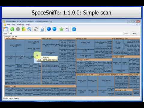 SpaceSniffer: Simple scan