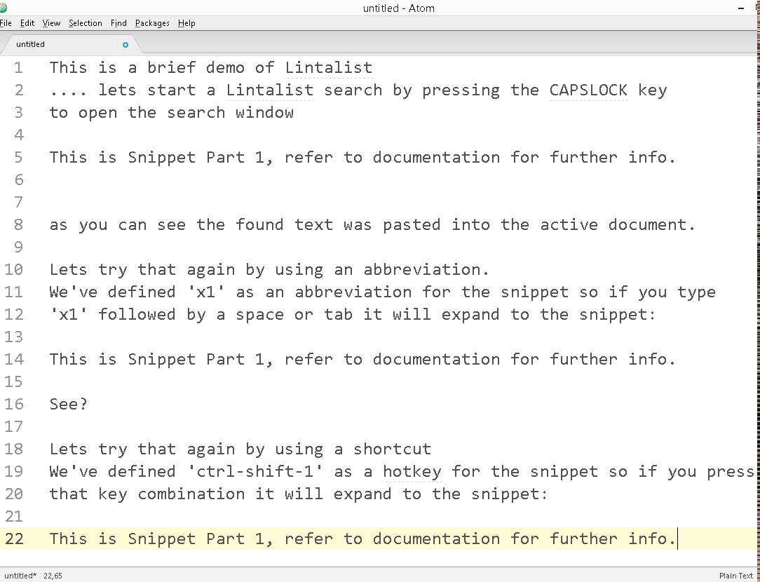 Lintalist introduction (white background)
