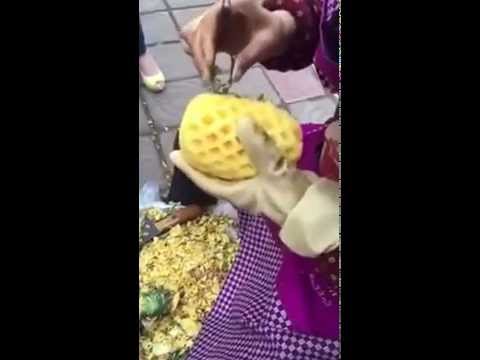 Cách gọt dứa kiểu mới, nhanh, ngon và đẹp