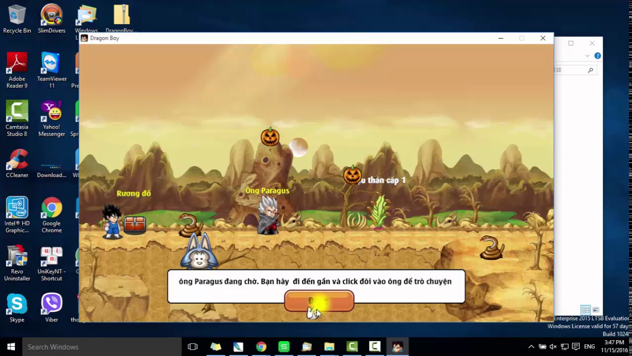 Hướng dẫn cài và chơi game Chú Bé Rồng 