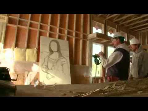 VnExpress   Vẽ nàng Mona Lisa bằng súng bắn đinh   Ve nang Mona Lisa bang sung ban dinh