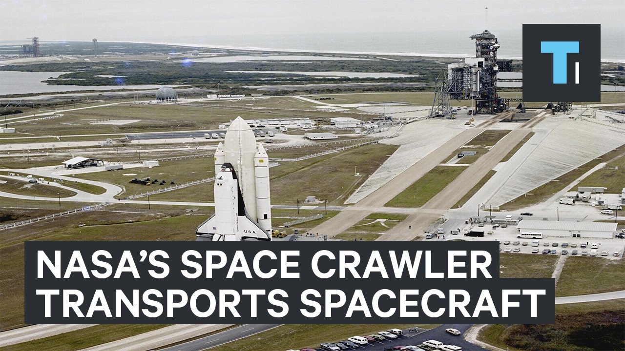 NASA's 6 million pound crawler-transporter carries rockets