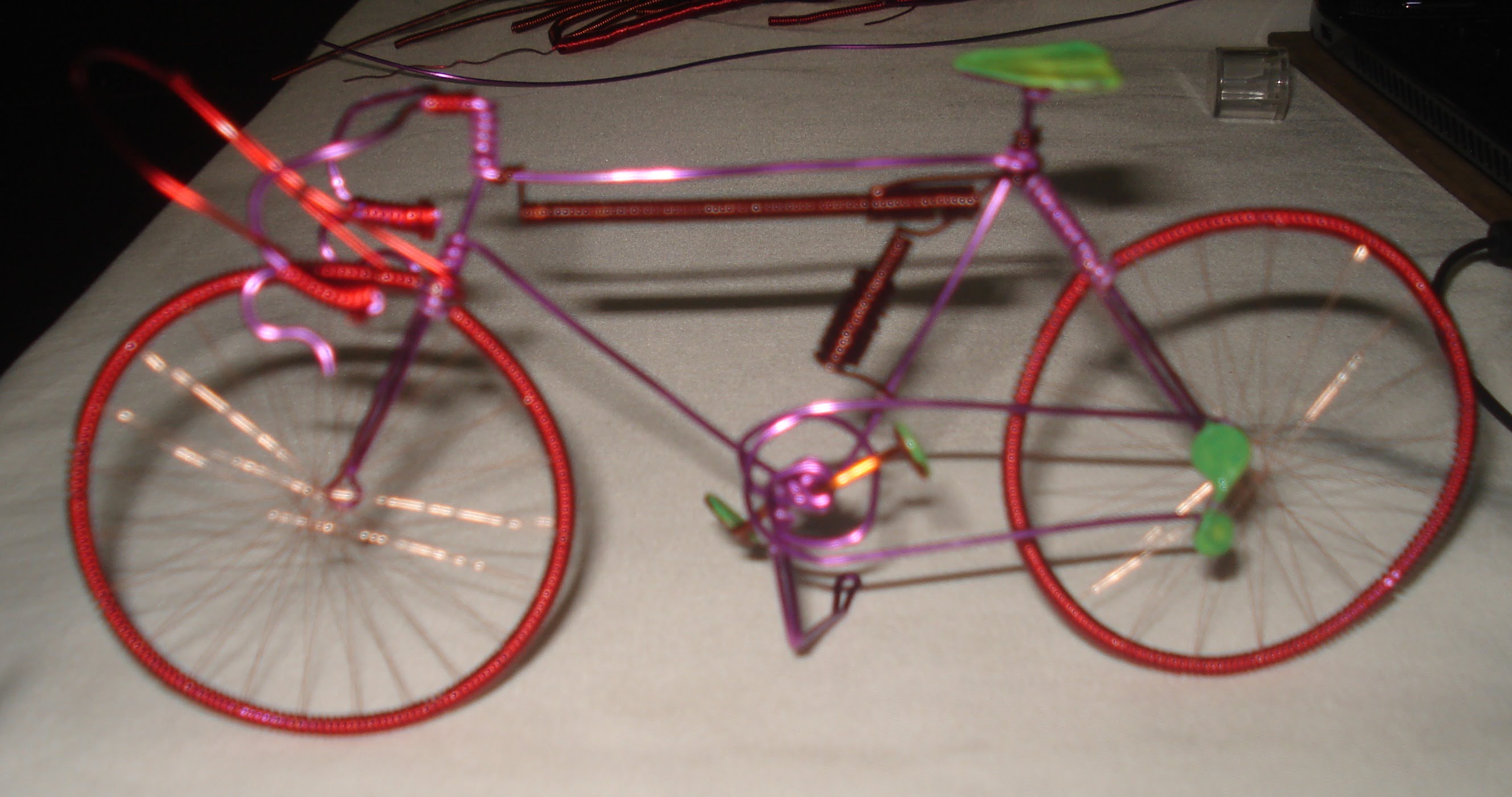 COMO HACER BICICLETA DE CARRERAS EN ALAMBRE