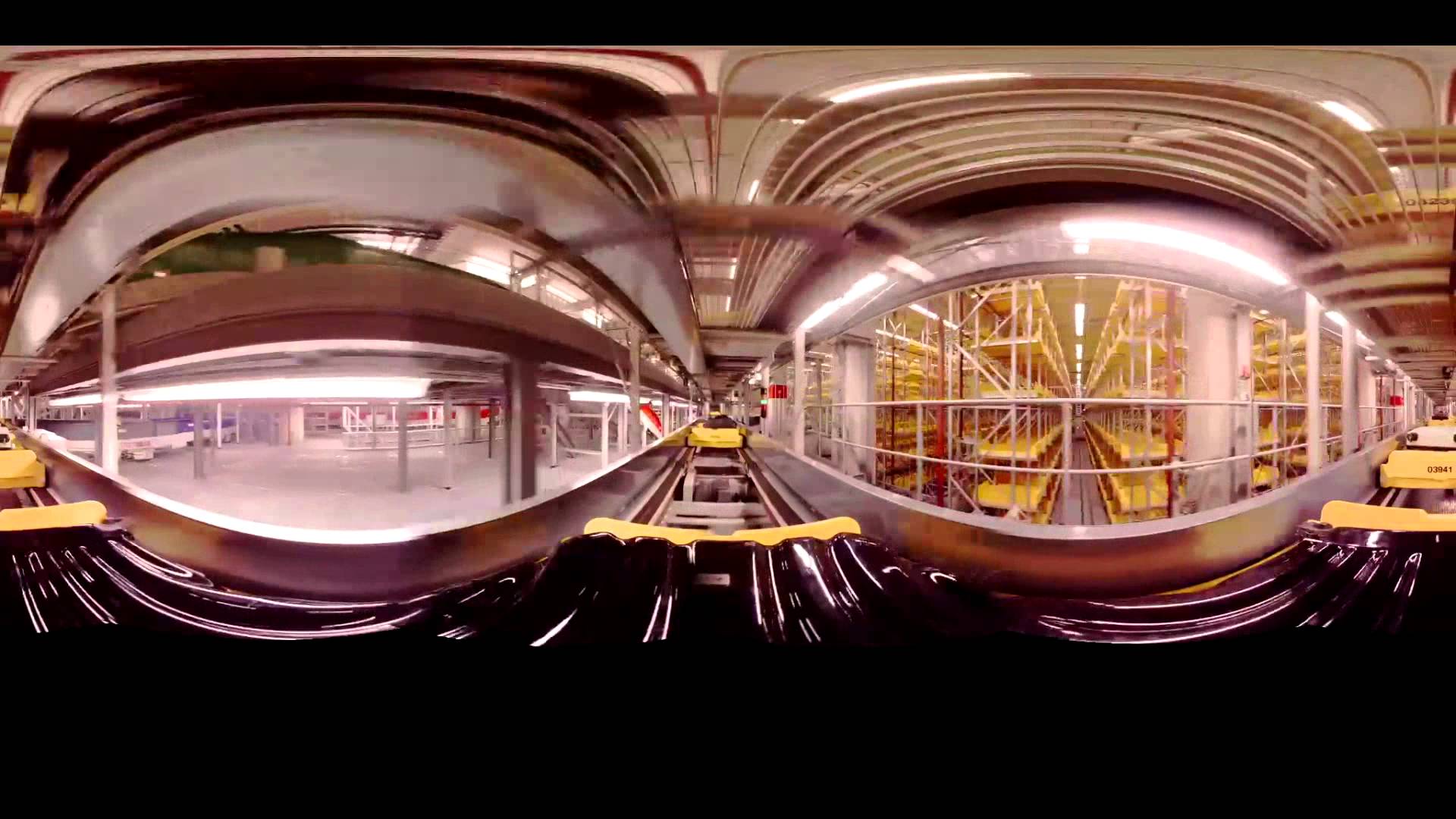 What happens to your checked in bags? 360 degree view behind the scenes