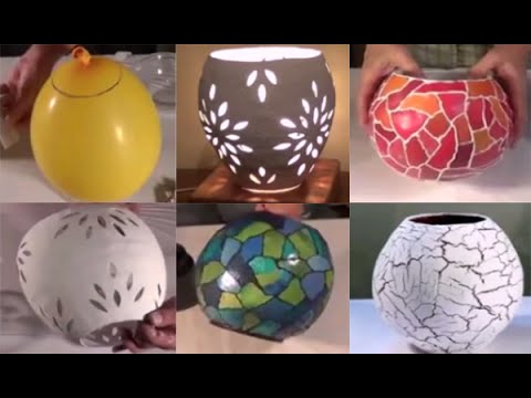 Hướng Dẫn Làm Chậu Hoa Và Đèn Ngủ Bằng Giấy Báo