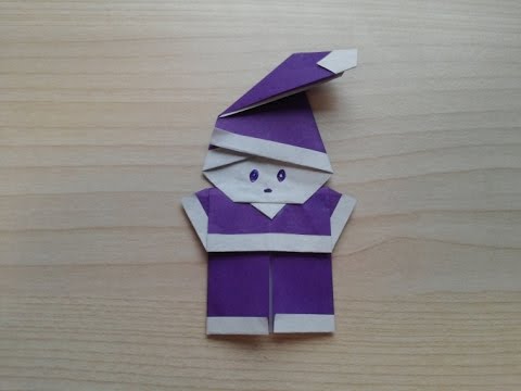 Origami - Hướng dẫn cách gấp Ông già NOEL kute đơn giản