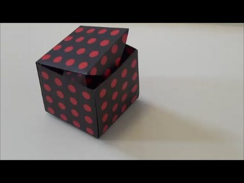 折り紙1枚でできる「ふた付きの箱」"The box with a lid" made in one sheet of origami