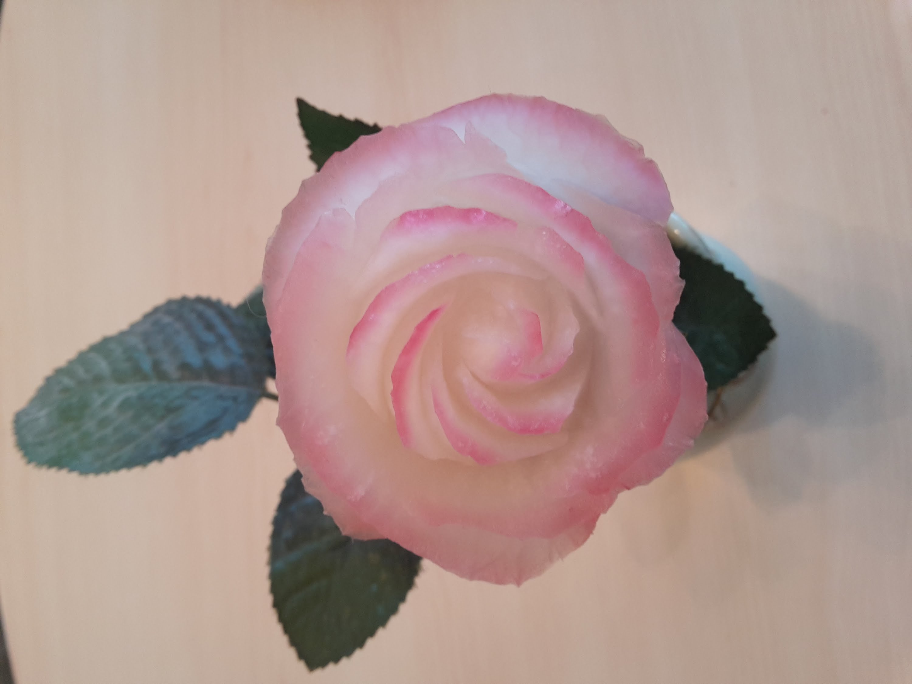 Carving Rose from Radish -Cách tỉa hoa Hồng từ củ cải-從水果雕花- Rose schnitzen aus rettich-.