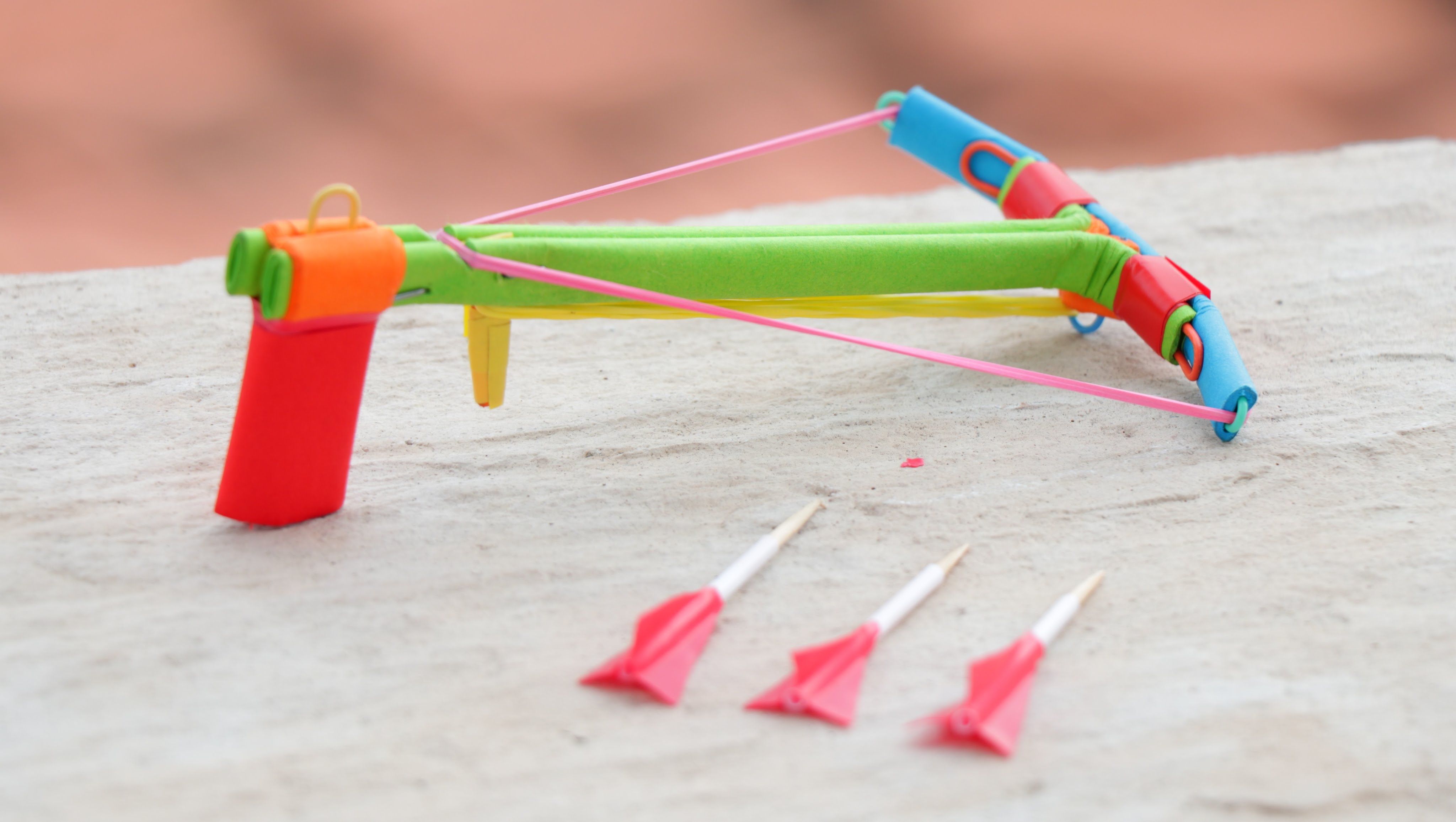 How to Make a Mini Crossbow from Paper with Trigger