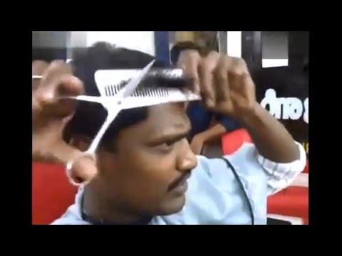 Amazing Self Haircut - Man Cuts His Hair Himself