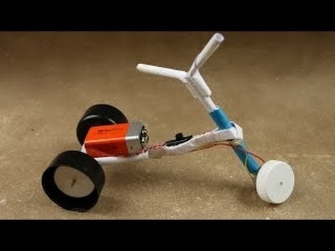 Cách làm xe đạp điện đồ chơi chạy bằng pin
