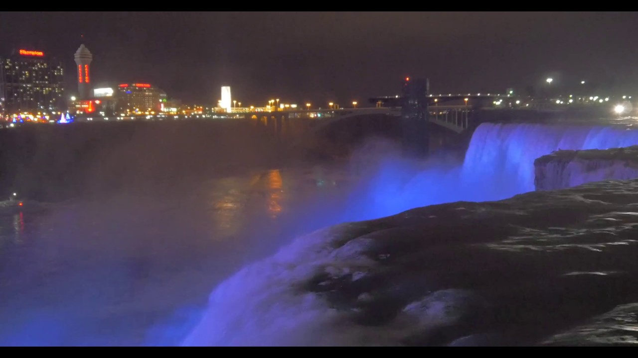 New LED lights at Niagara Falls