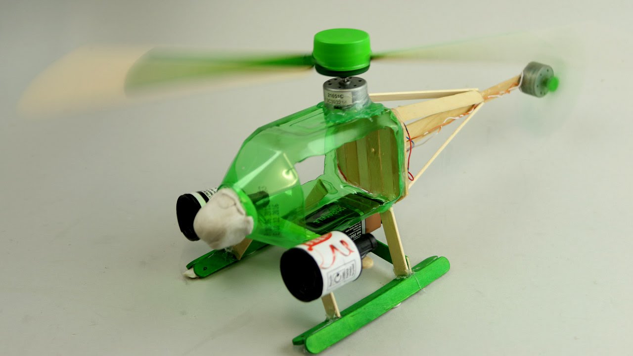 How to make a Helicopter - (Electric Helicopter)
