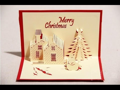Cách làm thiệp cây thông 3D mừng Giáng sinh để chúc bạn bè, người yêu, người thân