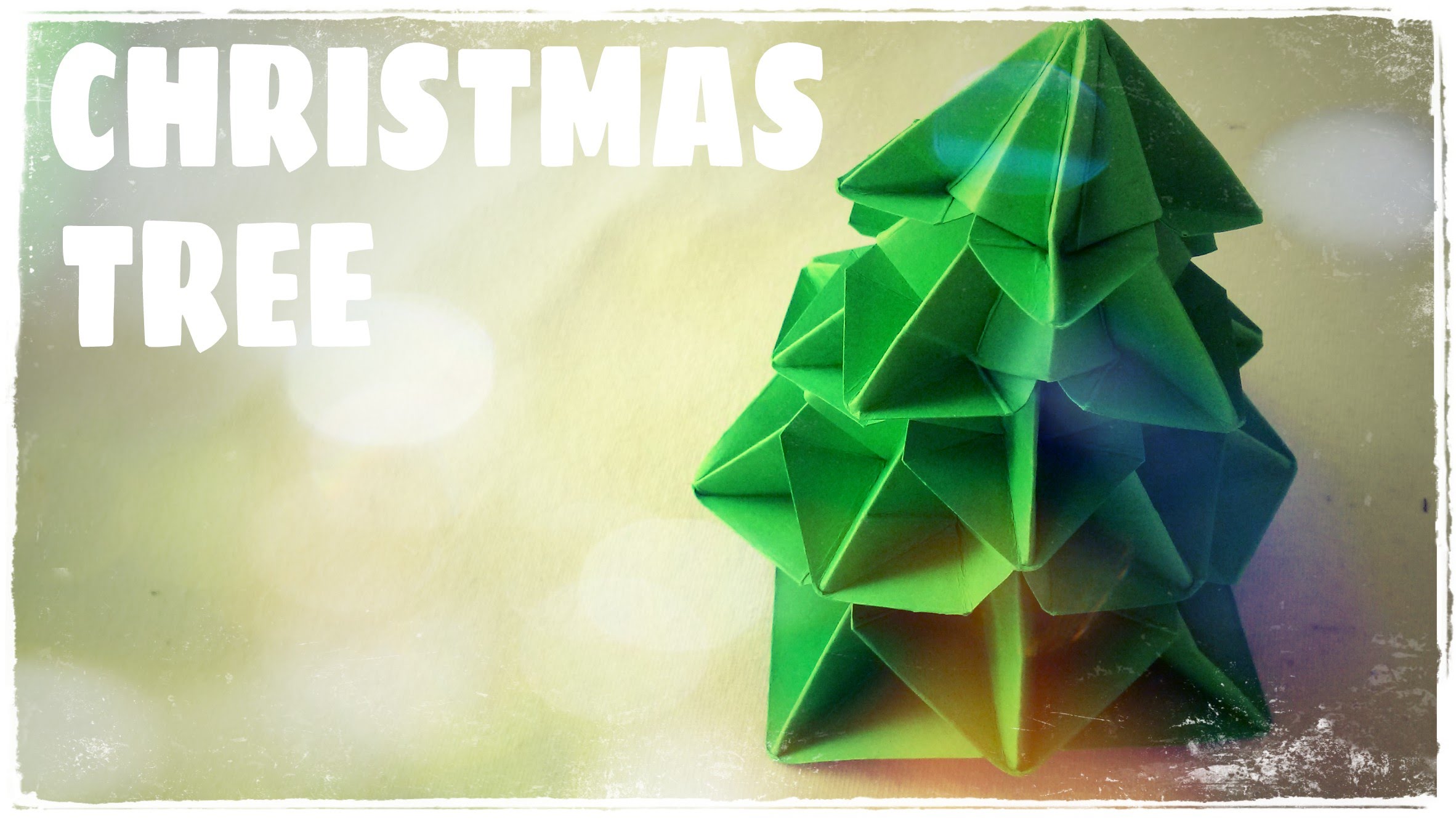 DIY Trang trí Giáng Sinh - Cách gấp cây thông Noel (Origami)
