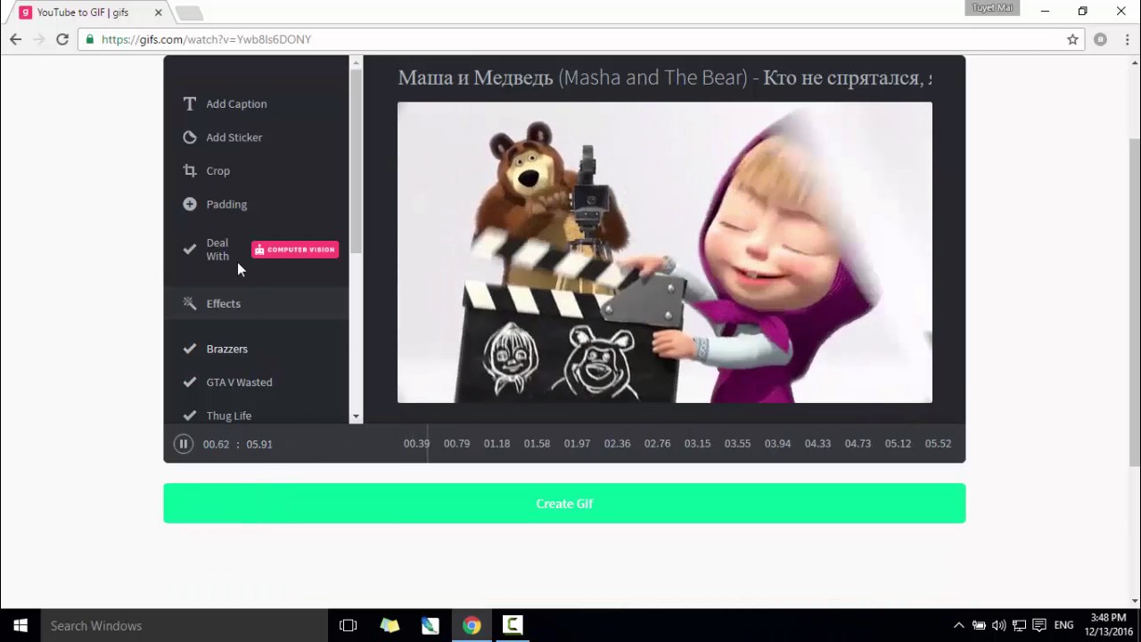 Mẹo biến Video YouTube thành ảnh GIF