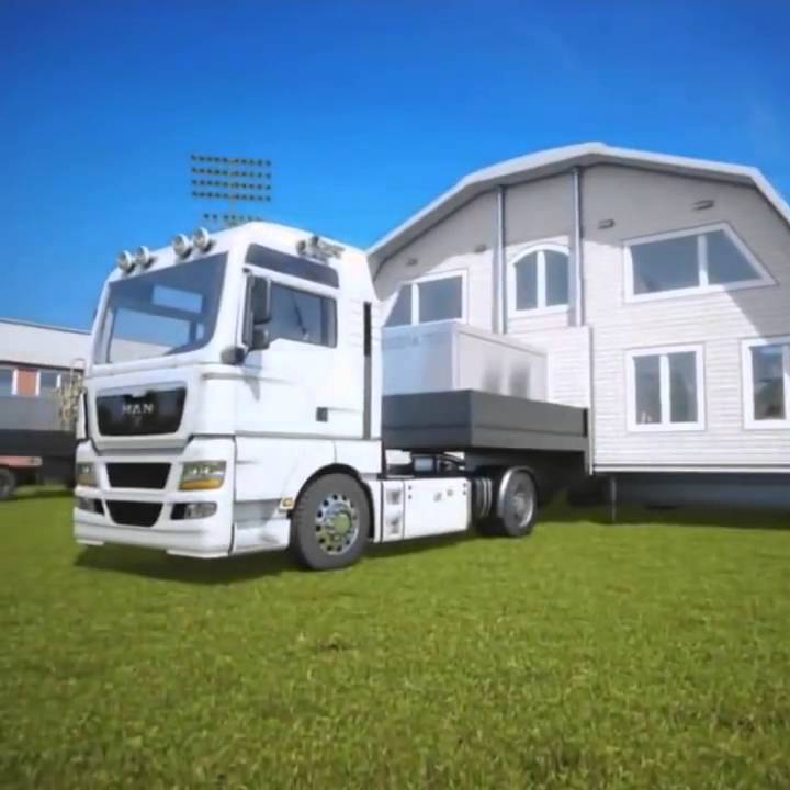 Ngôi nhà vận chuyển bằng xe tải