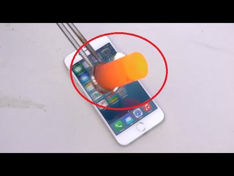 Sẽ thế nào nếu đổ nhôm nung chảy vào Iphone 6