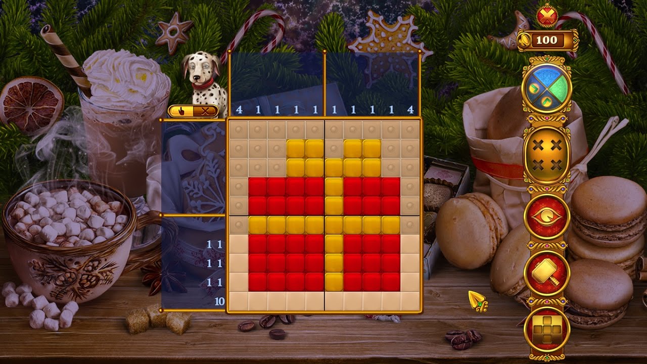 Rainbow Mosaics: Christmas Lights 2 gameplay
