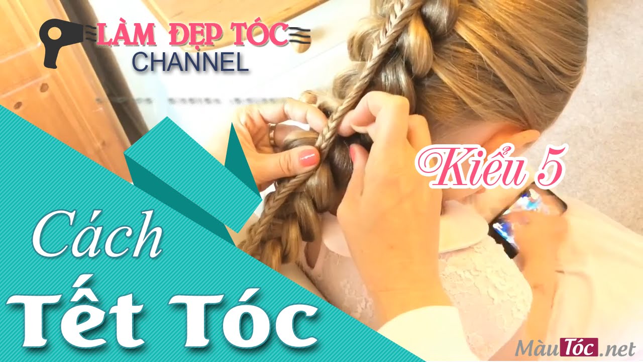 Cách tết tóc kiểu đuôi cá dễ thương 