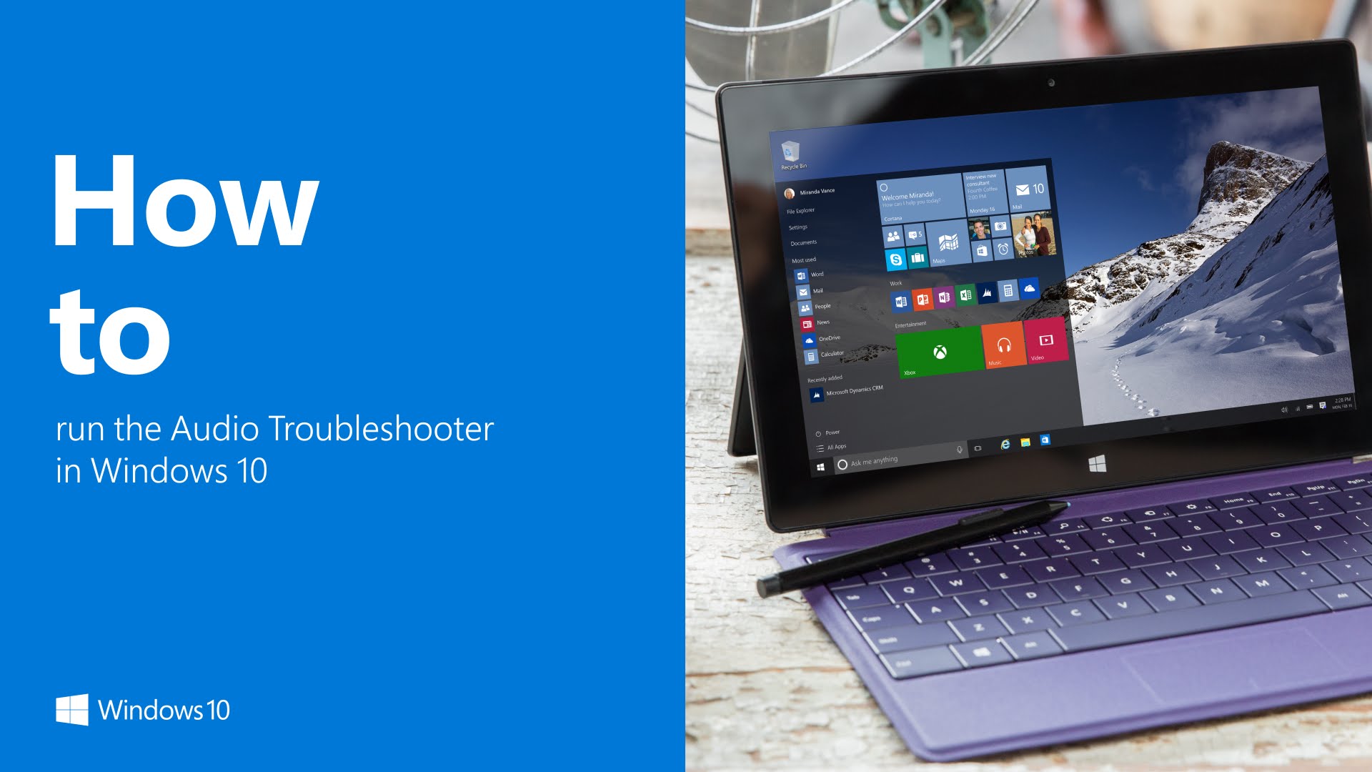 Cách chạy Audio Troubleshooter trong Windows 10