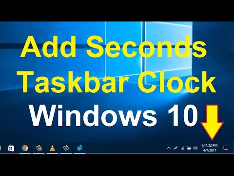 Cách thêm giây đồng hồ trên thanh Taskbar Windows 10
