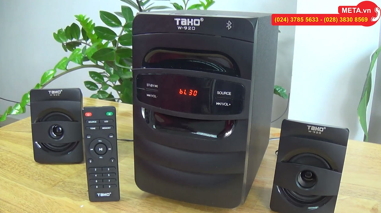 Loa bluetooth Tako W920 2.1 nghe nhạc, nghe FM với âm thanh chất lượng