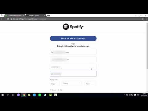 Hướng dẫn tạo tài khoản Spotify