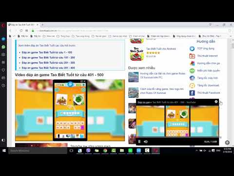 Hướng dẫn vừa xem video vừa làm việc trên Opera
