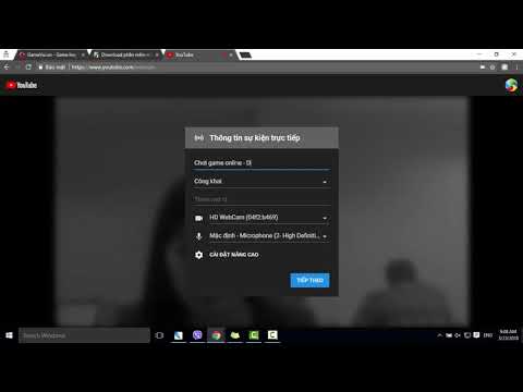 Cách Livestream YouTube trực tiếp từ trình duyệt web
