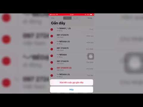 Cách xóa lịch sử cuộc gọi trên iPhone
