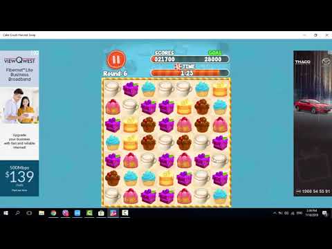 Hướng dẫn chơi game Cake Crush Harvest Swap
