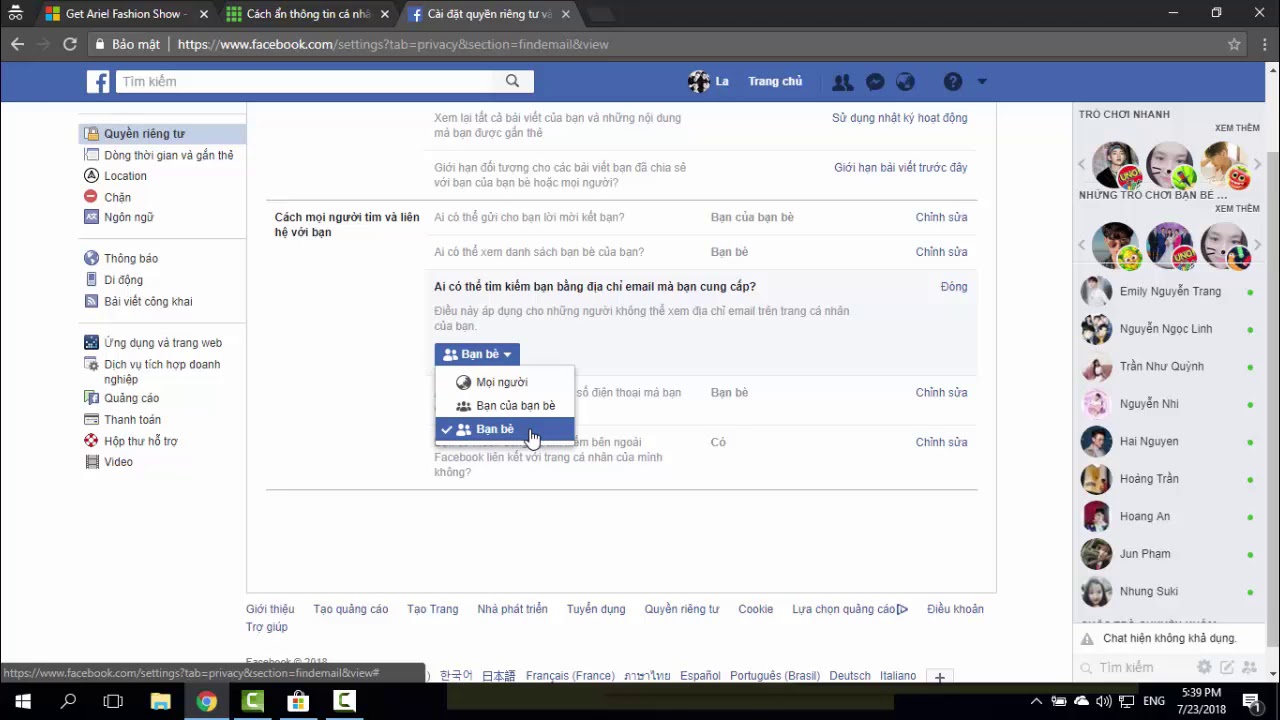 Hướng dẫn ẩn thông tin tìm kiếm trên Facebook
