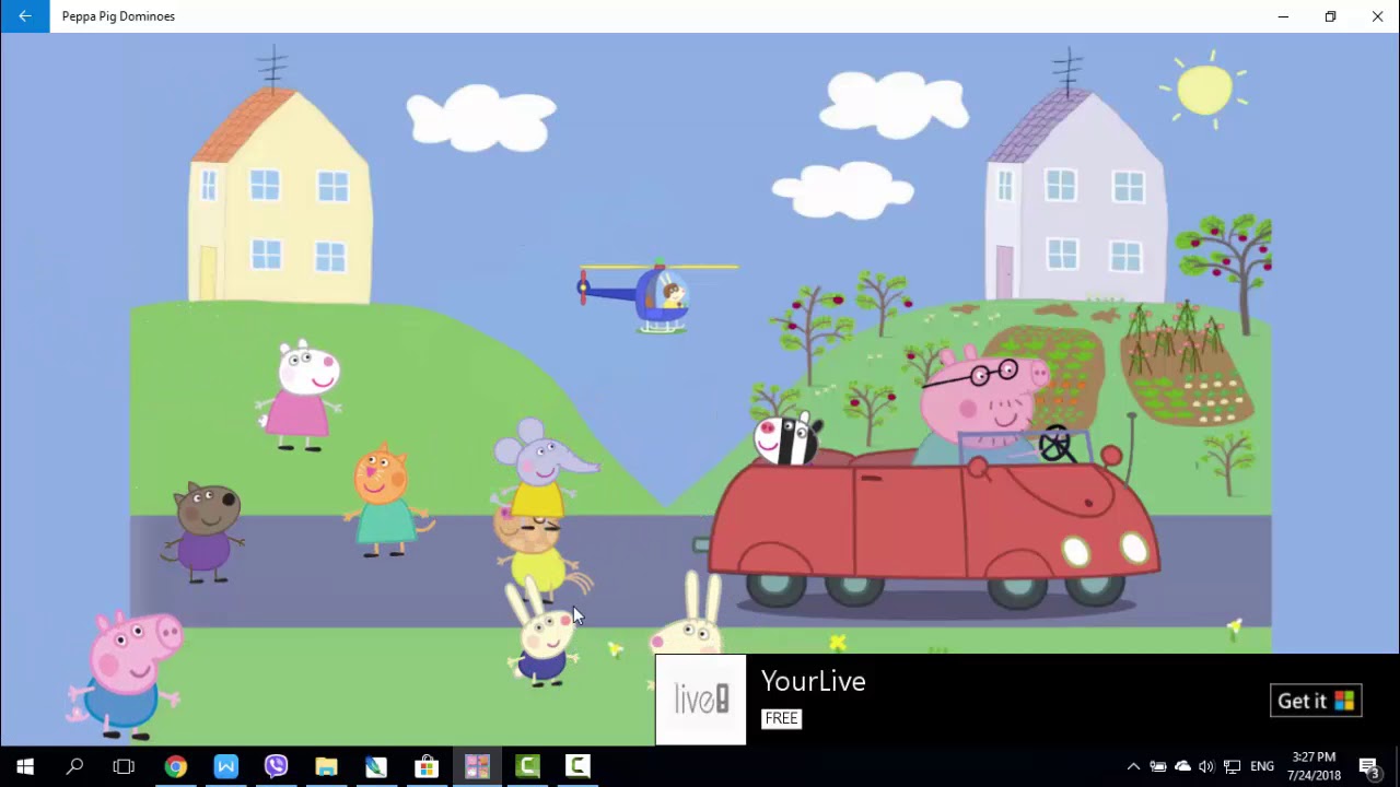 Hướng dẫn chơi game Peppa Pig Dominoes
