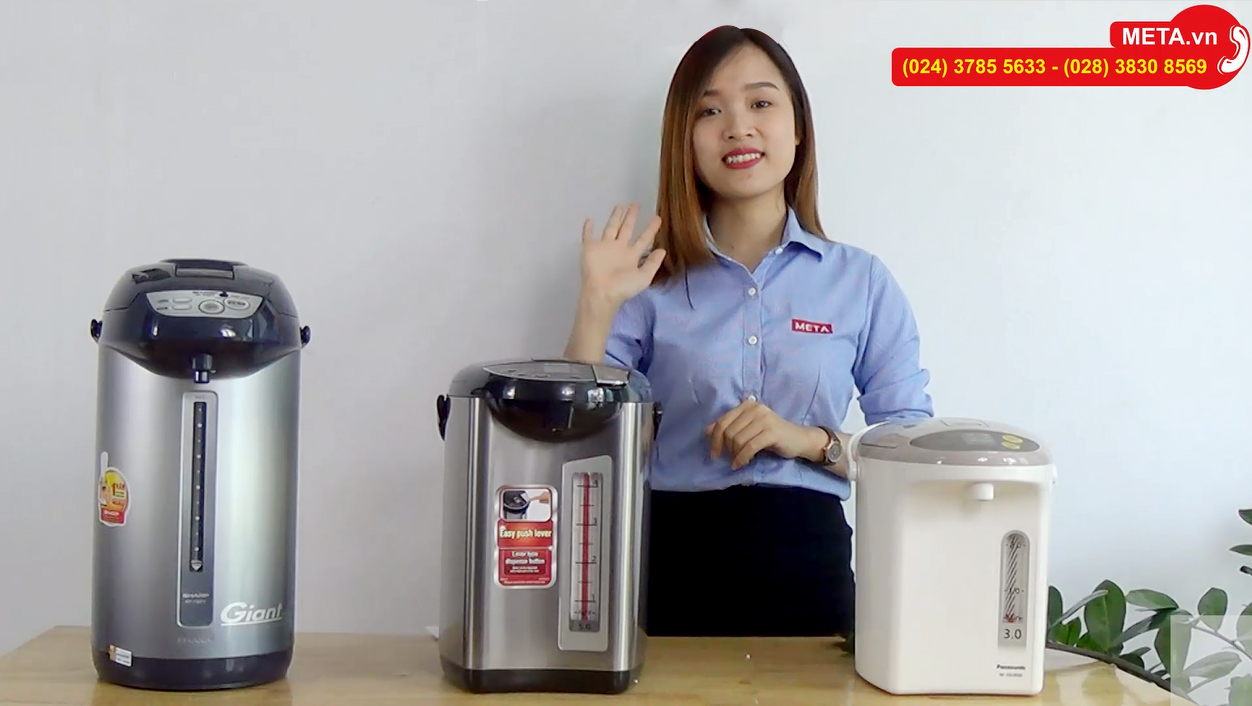 Mua bình thủy điện thương hiệu nào tốt giữa Tiger, Sharp, Panasonic