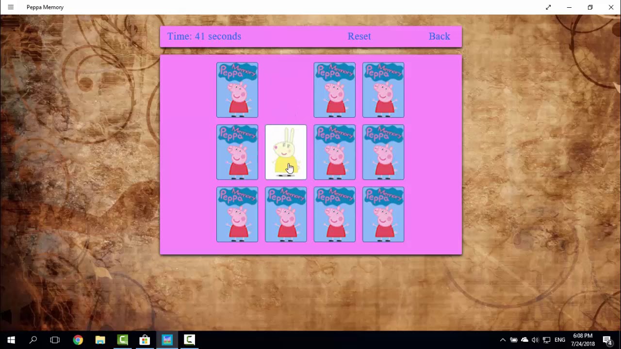 Hướng dẫn chơi game Peppa Memory