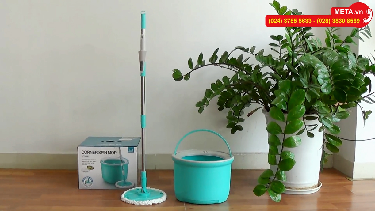 Hướng dẫn lắp đặt và sử dụng cây lau nhà 360 Lock&Lock mini ETM494