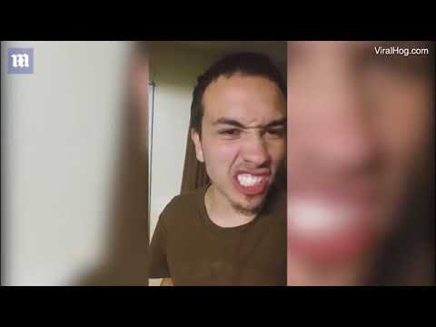 Dị nhân Mỹ nhai sống nhện khổng lồ cùng với bia