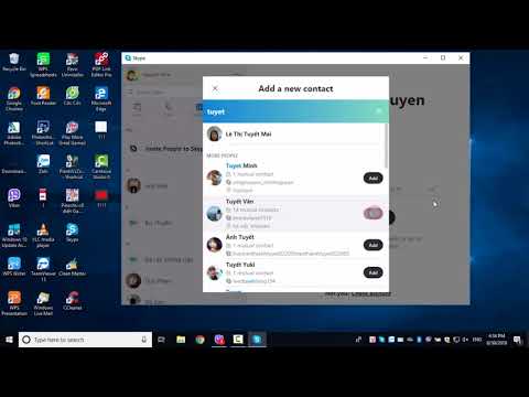 Cách thêm mới bạn bè vào danh bạ trên Skype