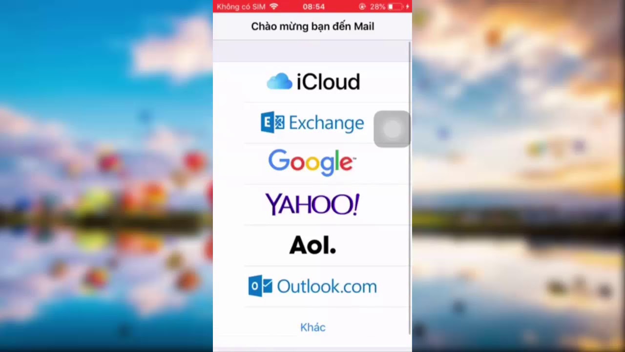 Cách đăng nhập mail Outlook trên iPhone