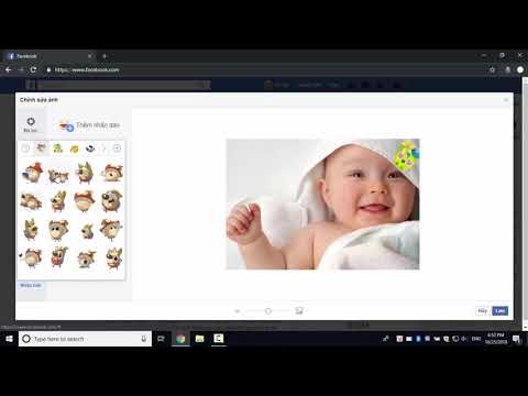 Cách chèn biểu tượng dễ thương vào ảnh trên Facebook - Download.com.vn