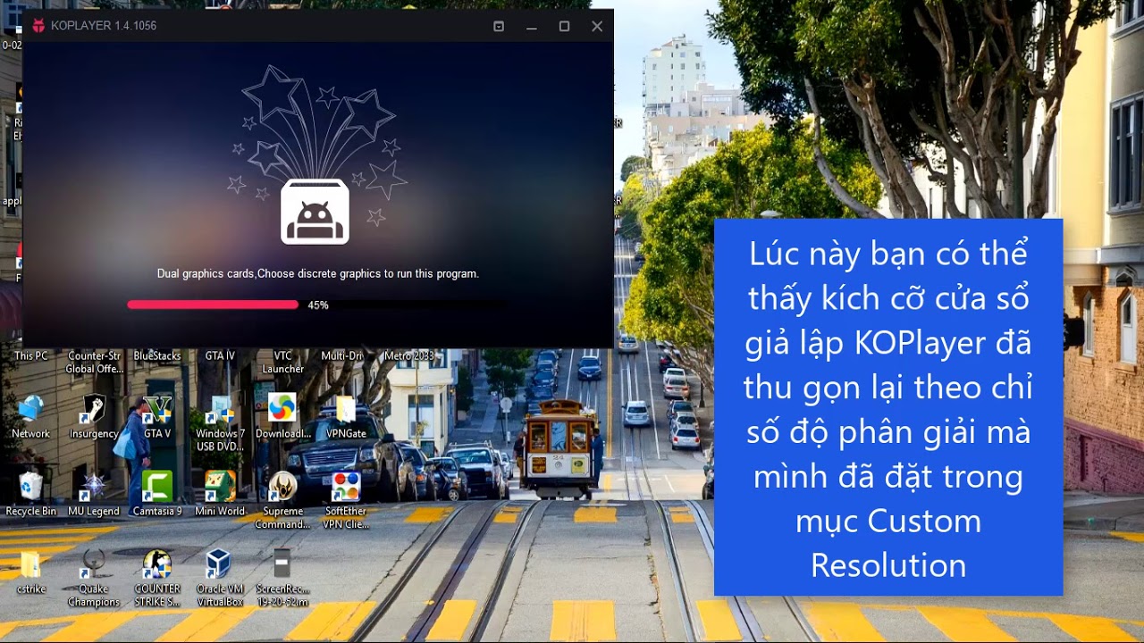 Cách thay đổi độ phân giải trên giả lập KOPlayer